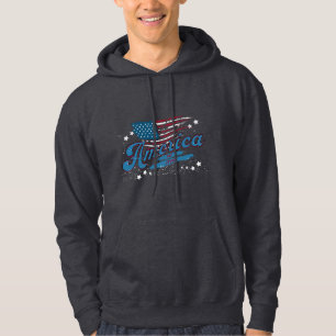 Moletom América Oriental. 1776 - Distress Flag & Stars (Si