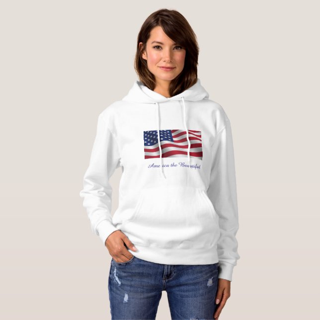 Moletom America the Beautiful capuz sweatshirt (Frente Completa)