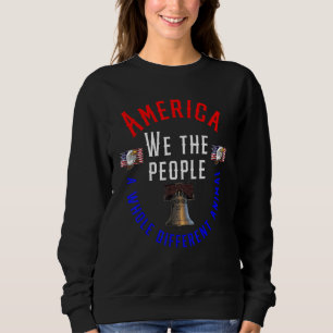 Moletom América We The Pessoas American Flag Bell Eagle