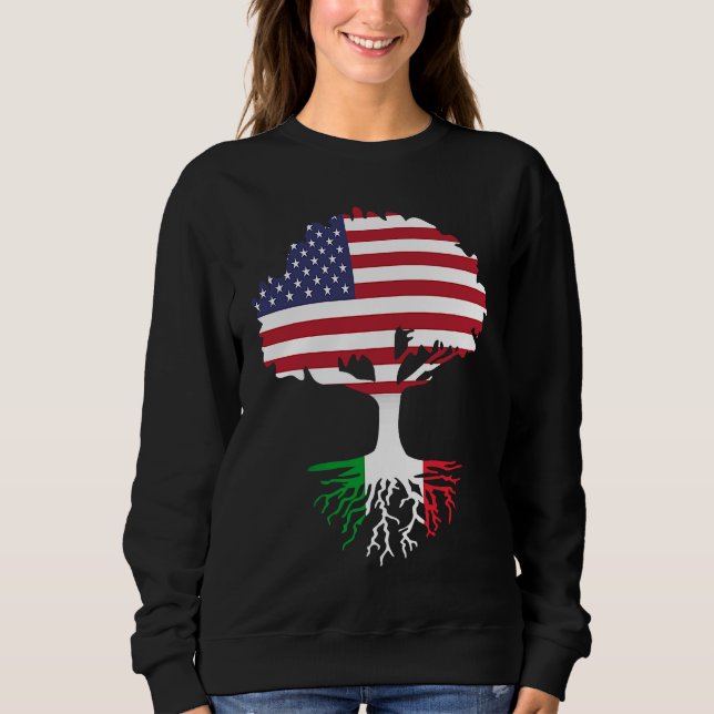 Moletom American Born Italian Roots America Grown With Ita (Frente)