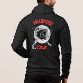 Moletom american cougar on halloween night with crows