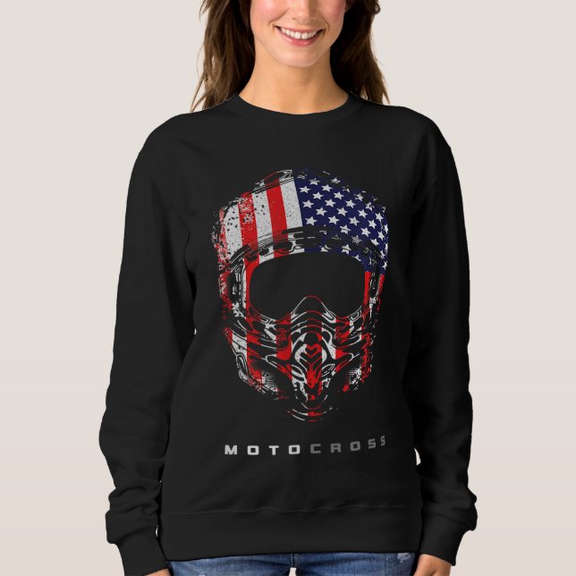 Moletom American Dirt Bike Motocross Roupa - Motocross - M (Frente)