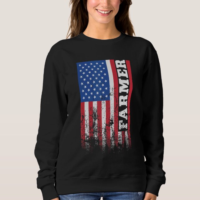 Moletom American Farmer US Flag Vertical (Frente)
