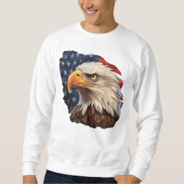 Moletom American Flag Bald Eagle
