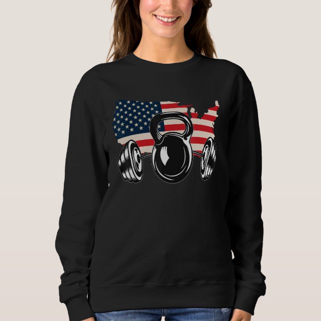 Moletom American Flag Barbell 2 (Frente)