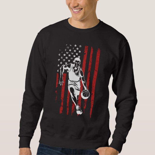 Moletom American Flag Basketball Team  for Men Boys (Frente)
