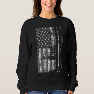 Moletom American Flag Billiard Stick - Jogo de Mesa EUA