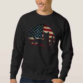 Moletom American Flag Cat Kitty Patriotic 4th Of July Kitt