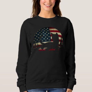 Moletom American Flag Cat Kitty Patriotic 4th Of July Kitt