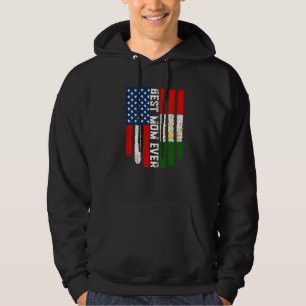 Moletom American Flag e Tajiquistão Melhor Mãe Nunca Fami