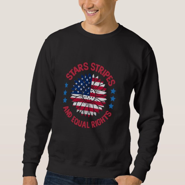 Moletom American Flag Equal Rights Women Quarth Of J (Frente)