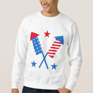 Moletom American Flag Fireworks
