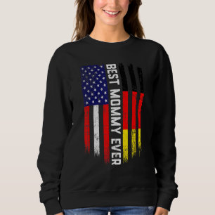 Moletom American Flag & Germany Flag Best Mamãe Ever Famil