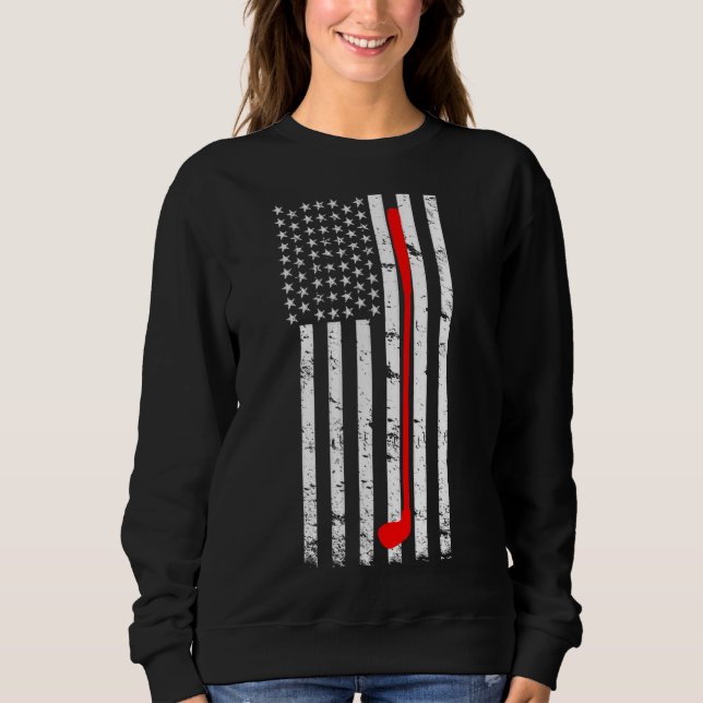 Moletom American Flag Golf US Golf Player Golf Golfe Club (Frente)