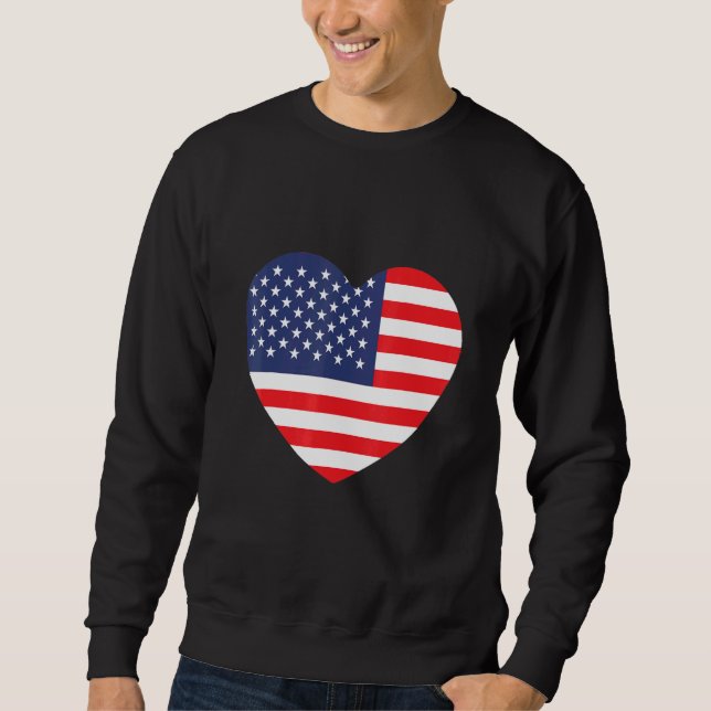Moletom American Flag Heart (Frente)