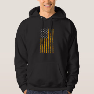 Moletom American Flag Honeycomb Honey Beekeke