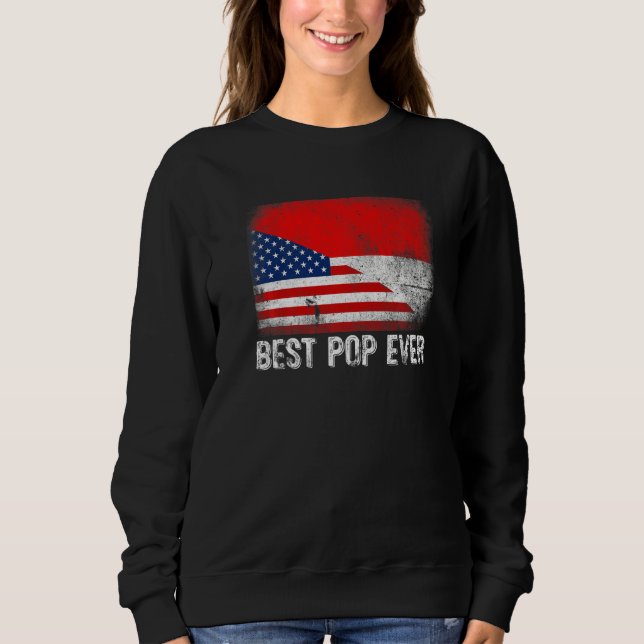 Moletom American Flag & Indonesia Best Pop Jamais Familiar (Frente)