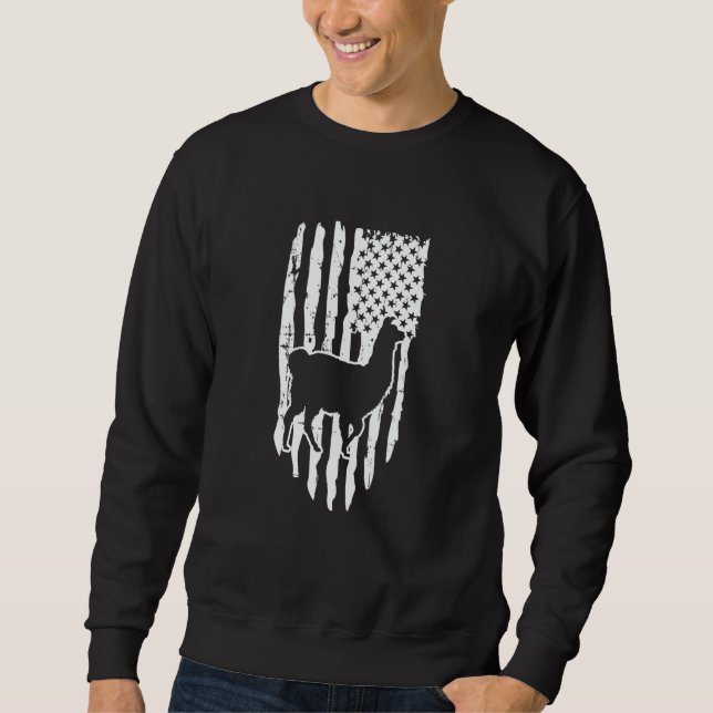Moletom American Flag Llama (Frente)