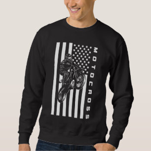 Moletom American Flag Motocross Dirt Bike - Dirt Bike