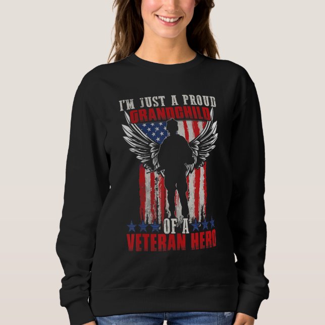 Moletom American Flag Patriotic Day Veterans Day for Kids (Frente)