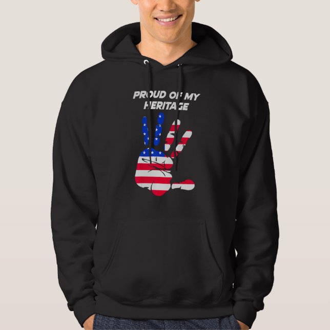 Moletom American Flag Printed Palm USA (Frente)