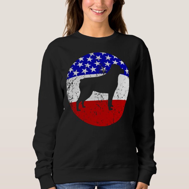 Moletom American Flag Rottweiler Dog (Frente)