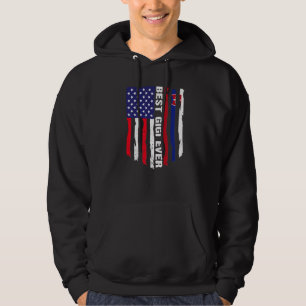 Moletom American Flag & Slovakia Flag Best Gigi Ever Famil