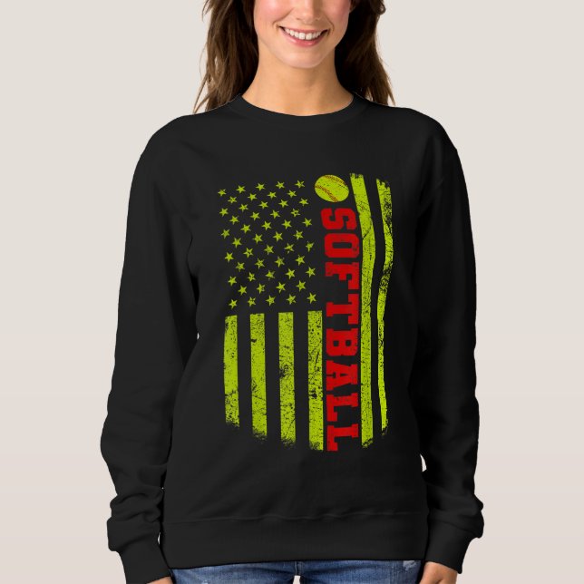 Moletom American Flag Softball EUA (Frente)