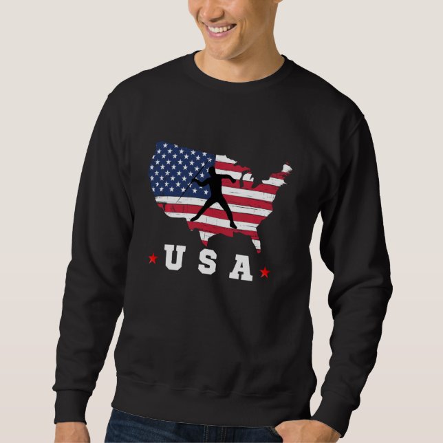 Moletom American Flag Usa Patriota Americana Sports Track (Frente)