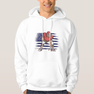 Moletom American Football Fan Jersey Shirt USA Flag