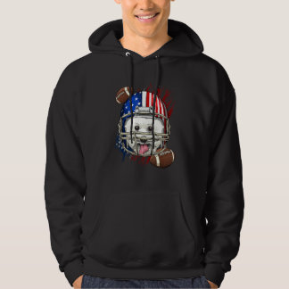 Moletom American Football Player Bichon Frise Dog Face Pat