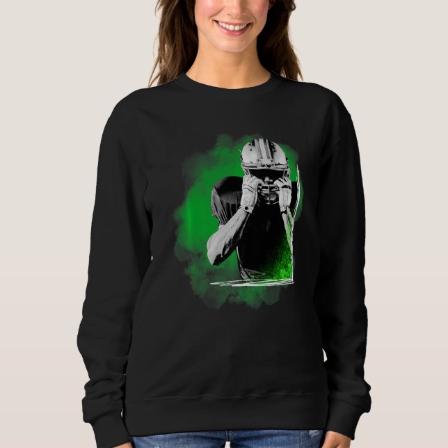 Moletom American Football Sports Green Player  (Frente)