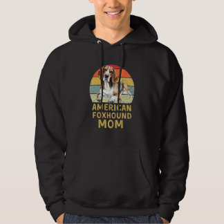Moletom American Foxhound Dog Mom Retro My Dogs Are My Car