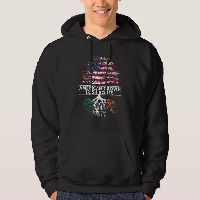 Moletom American Groots Irish Ireland Flag Rua Patrick (Frente)
