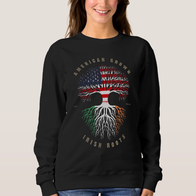 Moletom American Groots Irish Ireland Flag Rua Patrick (Frente)