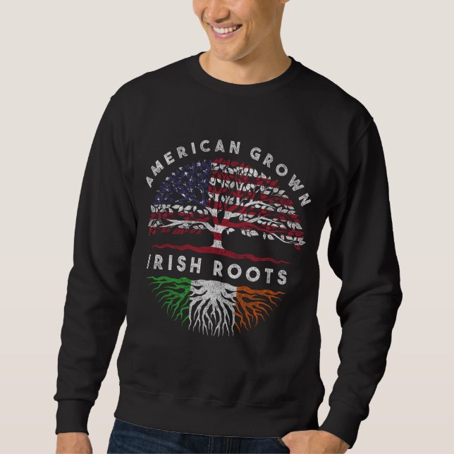 Moletom American Grown Irish Roots Irlanda (Frente)