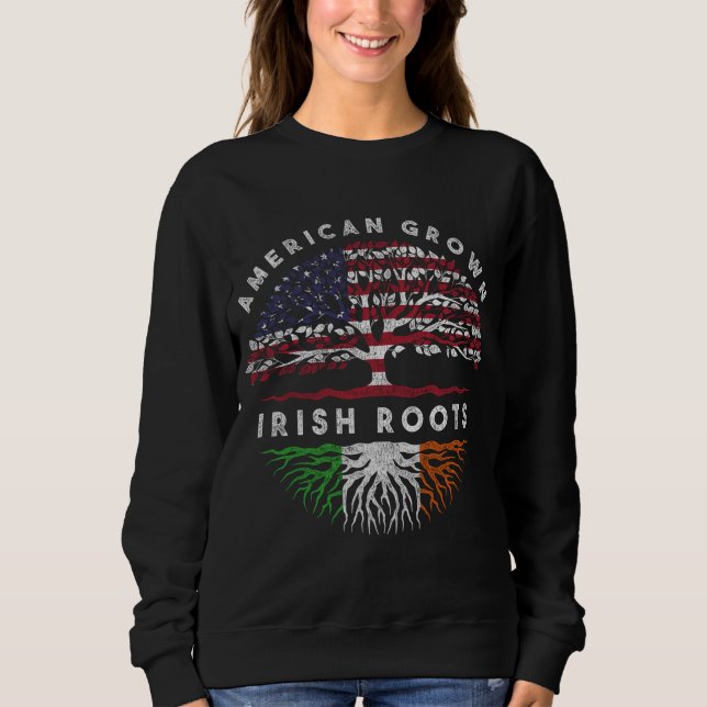 Moletom American Grown Irish Roots Irlanda (Frente)