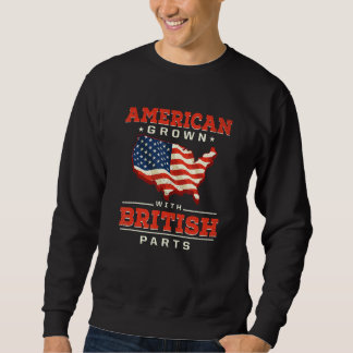 Moletom American Grown with British Parts Patriotic United