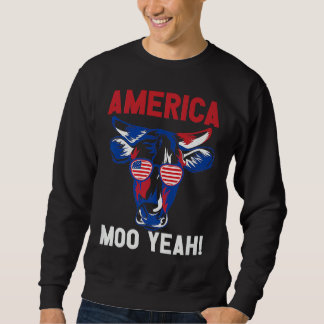 Moletom American Patriotic Decoration Moo Yeah Premium