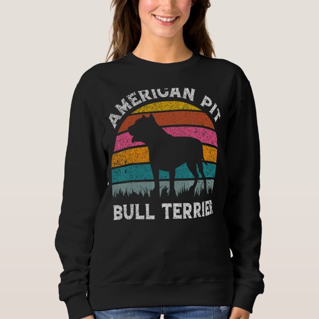 Moletom American Pit Bull Terrier Dog Sunset (Frente)
