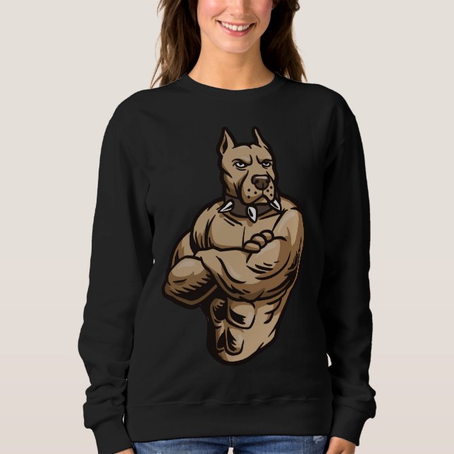 Moletom American Pitbull Bodybuilder Dog Mãe Doglover (Frente)