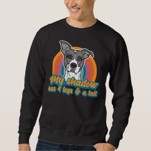 Moletom American Pitbull Minha Sombra Tem Quatro Pernas E