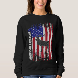 Moletom American Predator Patriotic American Flag ELK Hunt