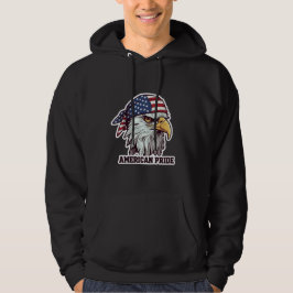 Moletom "American Pride Patriotic Eagle Hoodie - US Flag