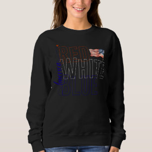 Moletom American Red White Blue, 4 de julho
