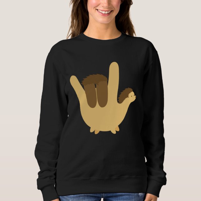 Moletom American Sign Language I Love You Valentines  Kid (Frente)