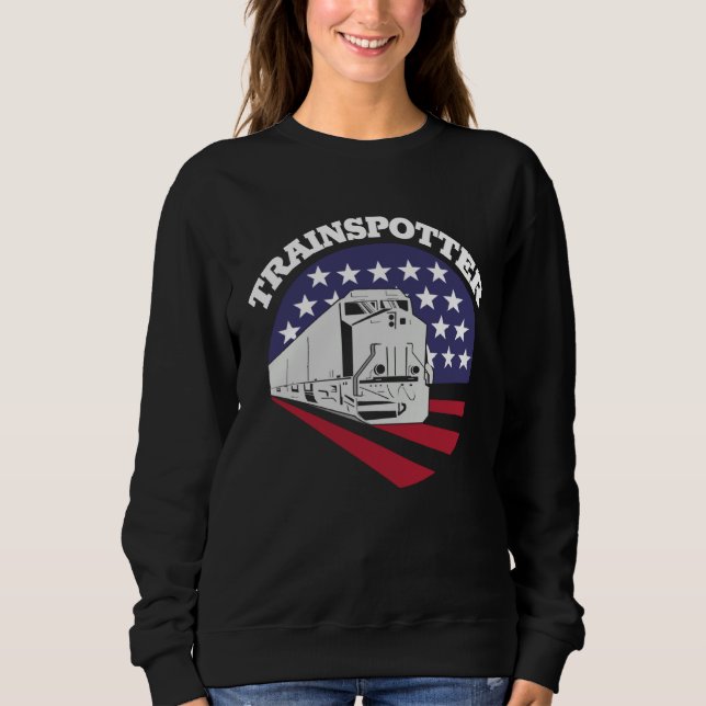 Moletom American Trainspotter Train America Trainspotting  (Frente)