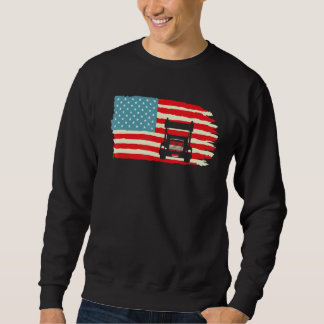 Moletom American Truck Driver Patriotic US Flag Semi Trail