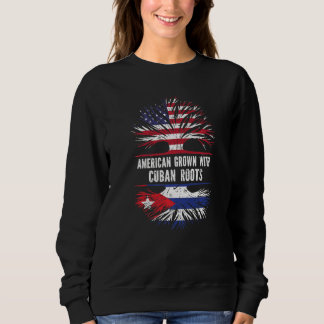 Moletom Americano Cresceu Com Raízes Cubanas E Bandeira Do