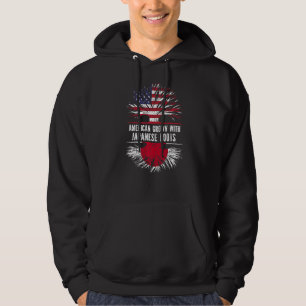 Moletom Americano Cresceu Com Raízes Japonesas Bandeira Do